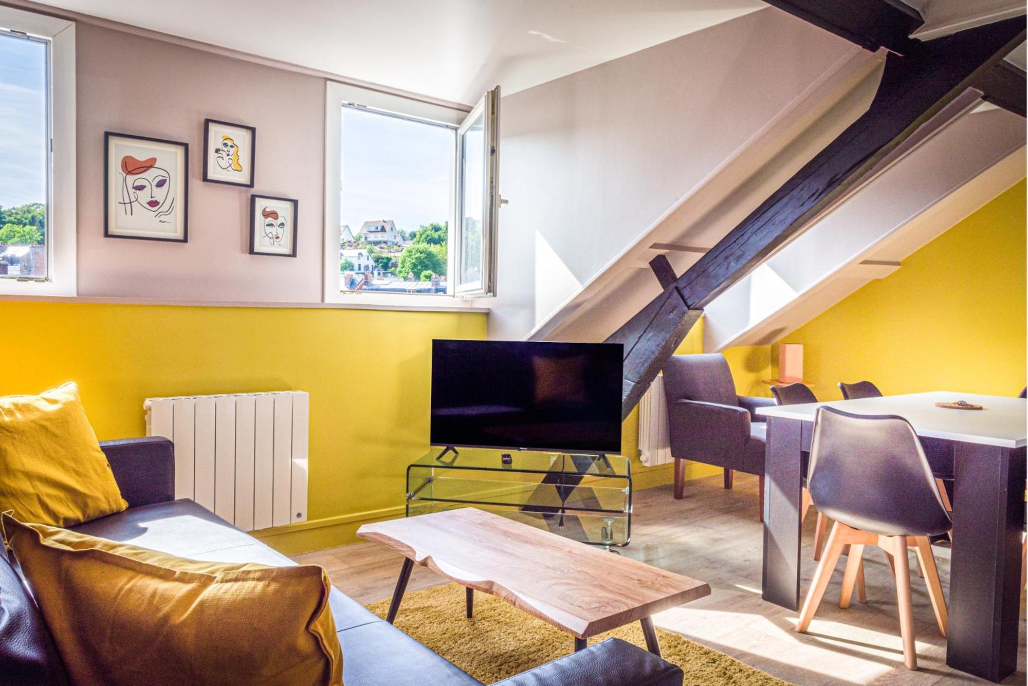 Etablissement Avec Deux Appartements De Trois Chambres Centre Ville, Proche Plage Dieppe Ngoại thất bức ảnh